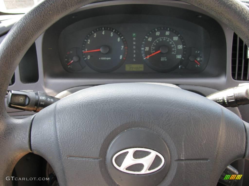 2006 Elantra GLS Sedan - Sterling Silver / Gray photo #11