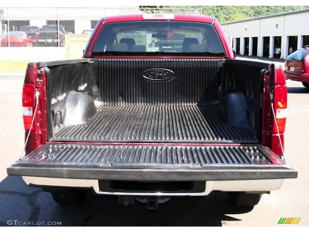 2006 F150 XLT SuperCab 4x4 - Dark Toreador Red Metallic / Tan photo #7