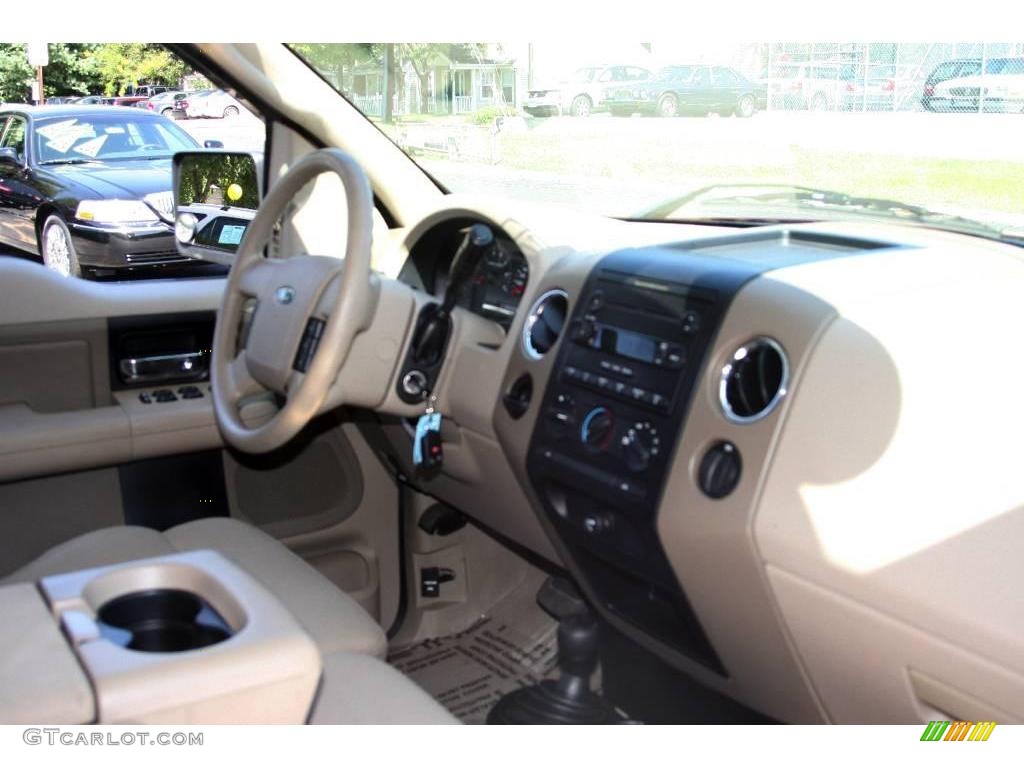 2006 F150 XLT SuperCab 4x4 - Dark Toreador Red Metallic / Tan photo #13