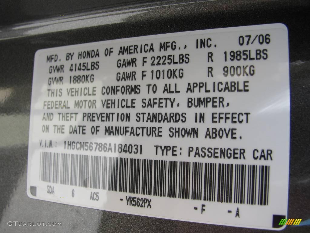 2006 Accord EX Sedan - Carbon Bronze Pearl / Ivory photo #14