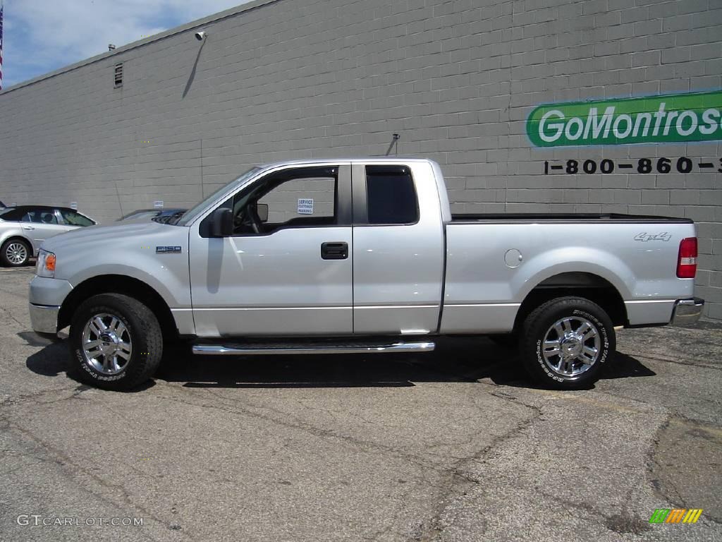 2007 F150 XLT SuperCab 4x4 - Silver Metallic / Medium Flint photo #2