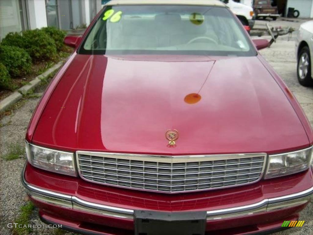 1996 DeVille Sedan - Red Tintcoat / Beige photo #5