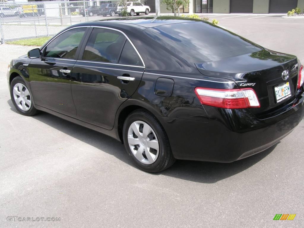 2008 Camry Hybrid - Black / Ash photo #3