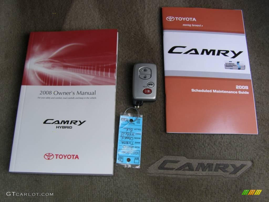 2008 Camry Hybrid - Black / Ash photo #25