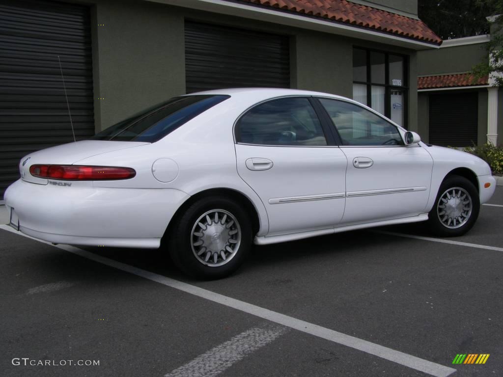 1998 Sable LS Sedan - Performance White / Deep Slate Blue photo #3