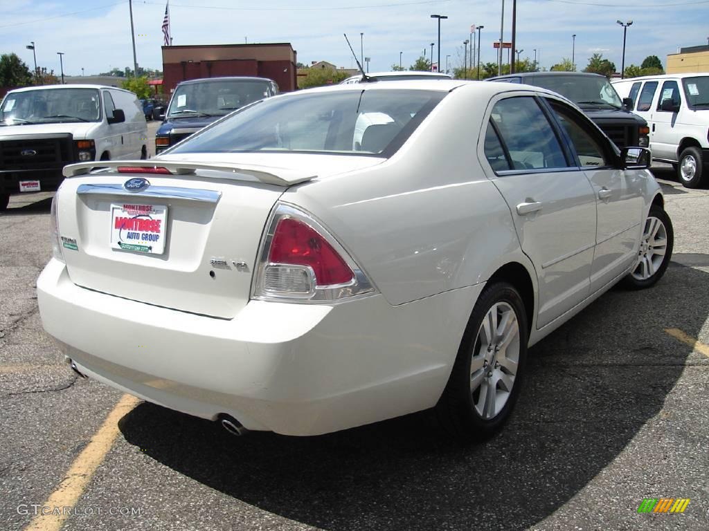 2008 Fusion SEL V6 - White Suede / Camel photo #5