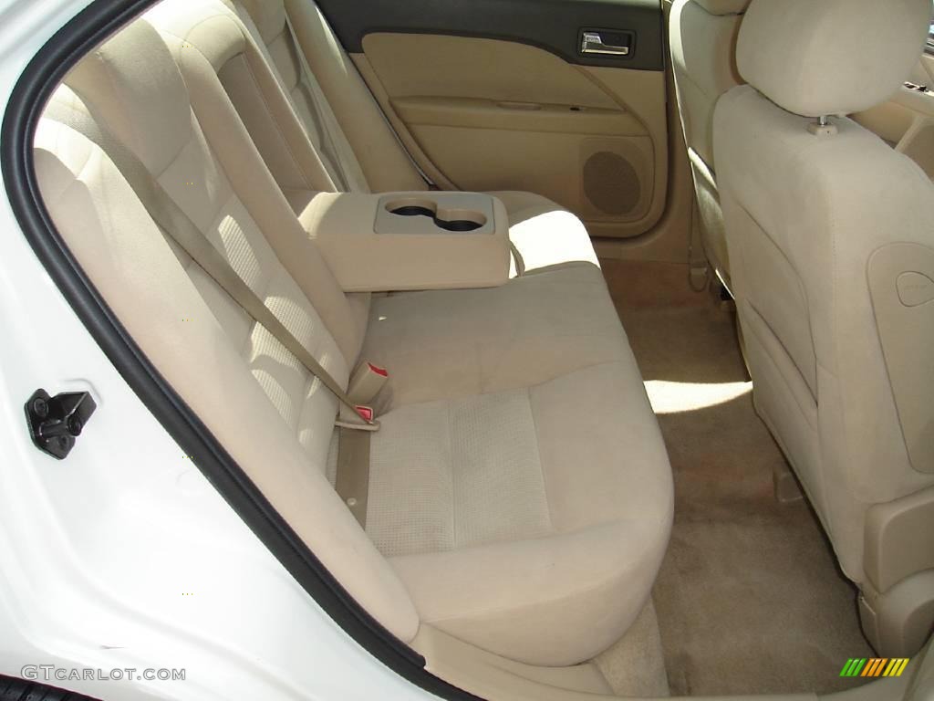 2008 Fusion SEL V6 - White Suede / Camel photo #15