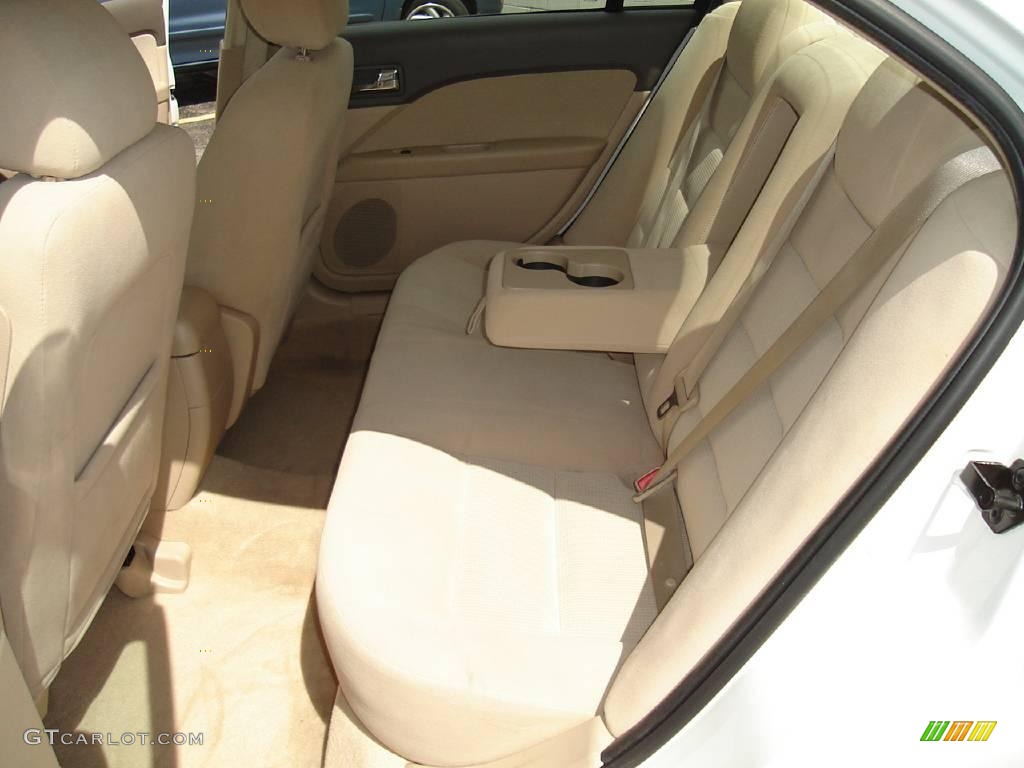 2008 Fusion SEL V6 - White Suede / Camel photo #16