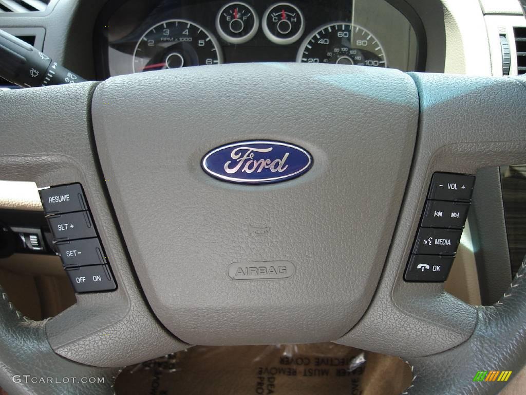 2008 Fusion SEL V6 - White Suede / Camel photo #27