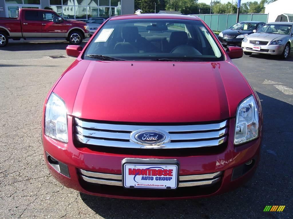 2008 Fusion SEL V6 - White Suede / Camel photo #38