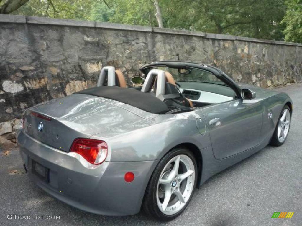 2007 Z4 3.0si Roadster - Stratus Grey Metallic / Saddle Brown photo #4