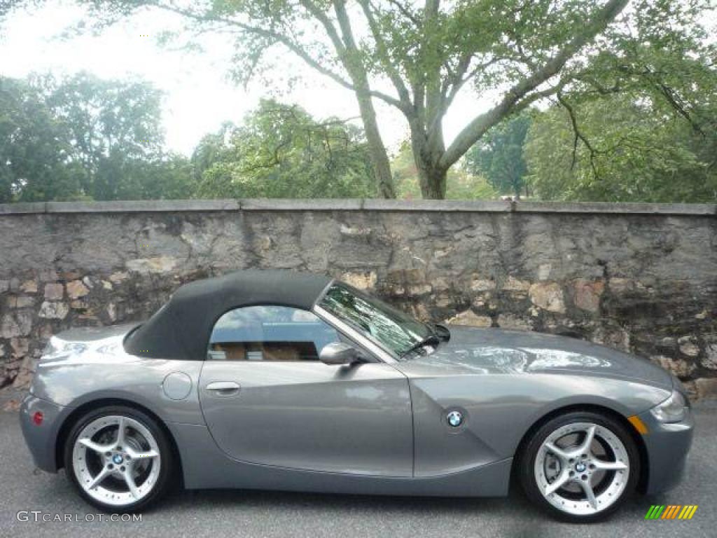 2007 Z4 3.0si Roadster - Stratus Grey Metallic / Saddle Brown photo #5