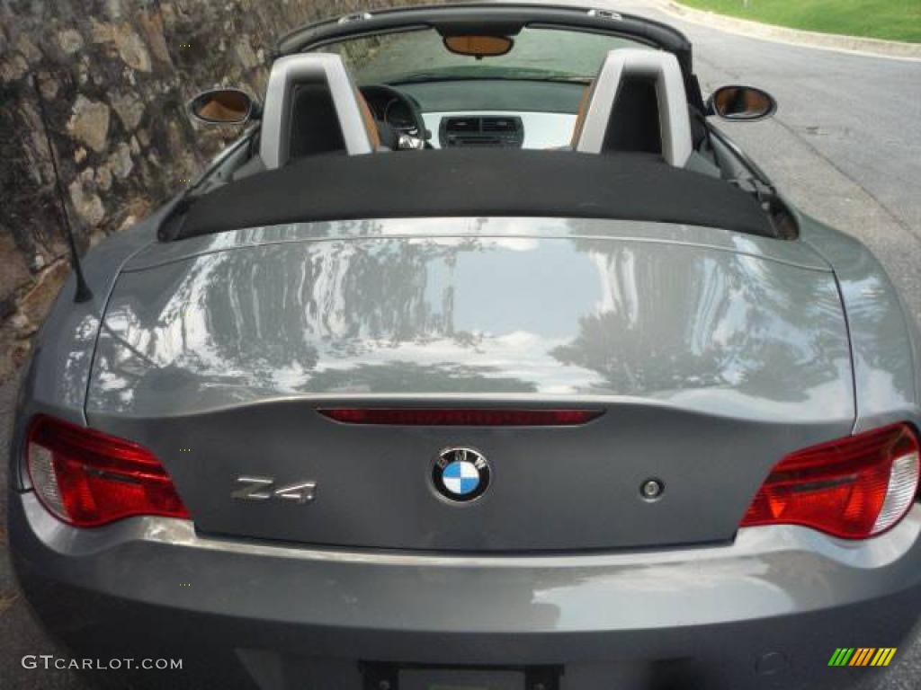 2007 Z4 3.0si Roadster - Stratus Grey Metallic / Saddle Brown photo #11