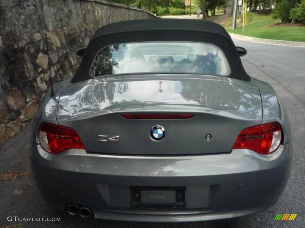 2007 Z4 3.0si Roadster - Stratus Grey Metallic / Saddle Brown photo #12