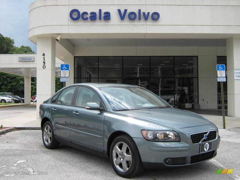 2005 S40 T5 AWD - Mistral Green Metallic / Taupe/Light Taupe photo #1