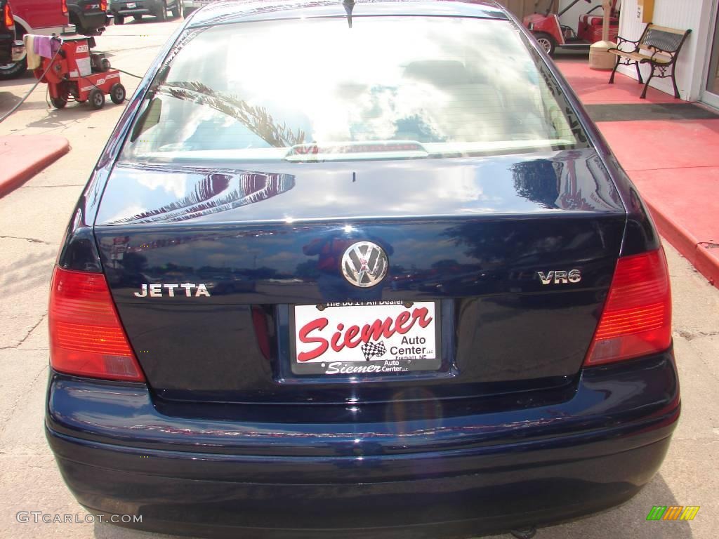 2001 Jetta GLX VR6 Sedan - Galactic Blue / Beige photo #34