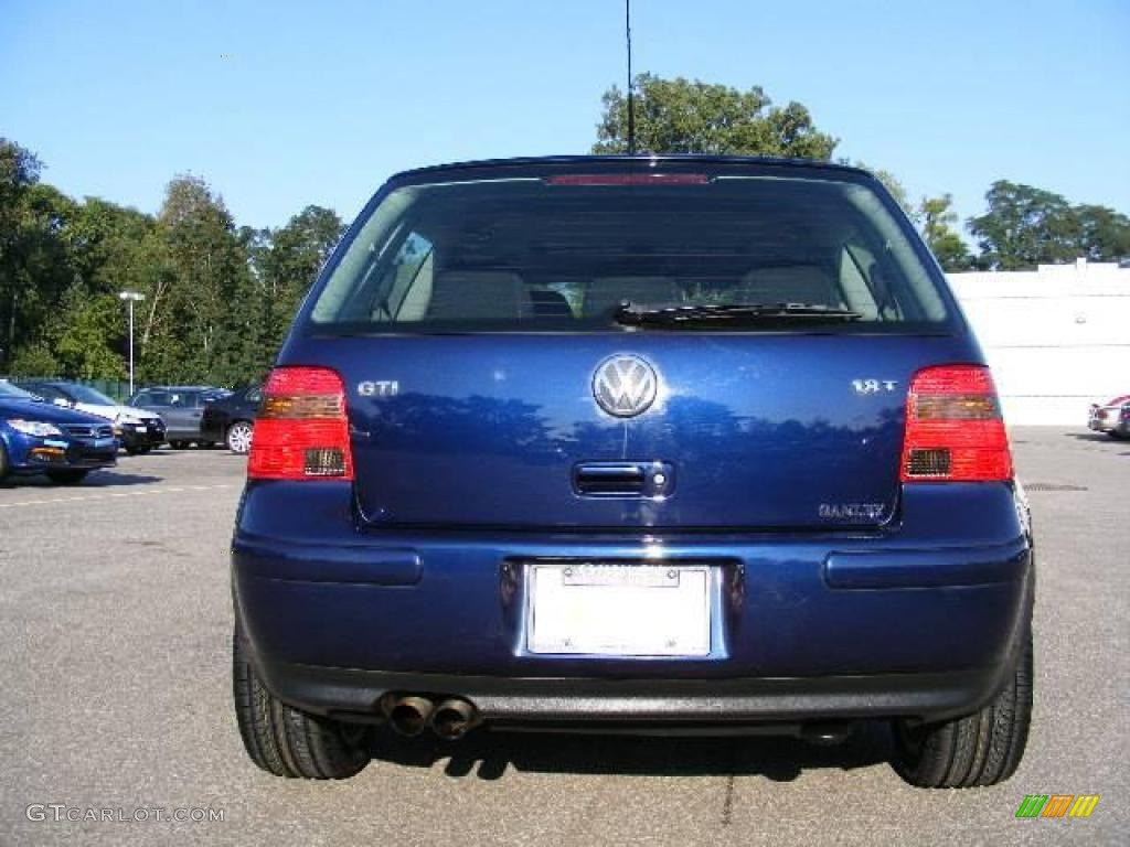 2005 GTI 1.8T - Indigo Blue Metallic / Black/Grey photo #4