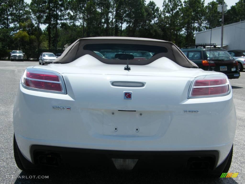 2009 Sky Red Line Roadster - Polar White / Tan photo #4