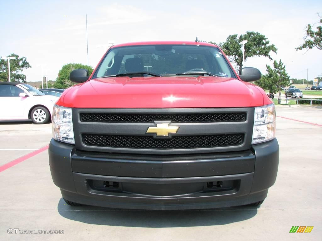 2008 Silverado 1500 Work Truck Regular Cab - Victory Red / Dark Titanium photo #9