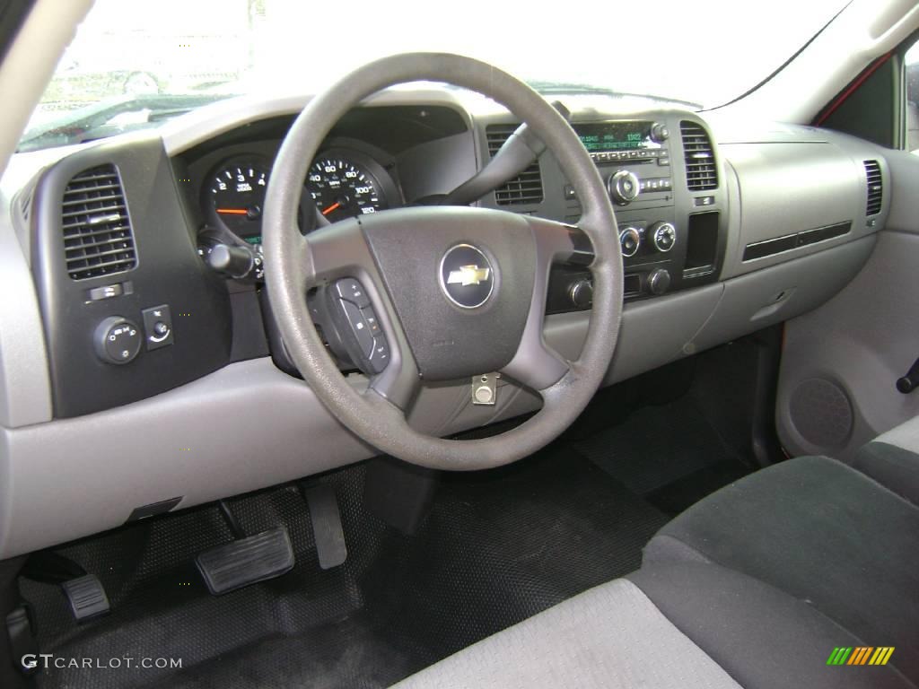 2008 Silverado 1500 Work Truck Regular Cab - Victory Red / Dark Titanium photo #12