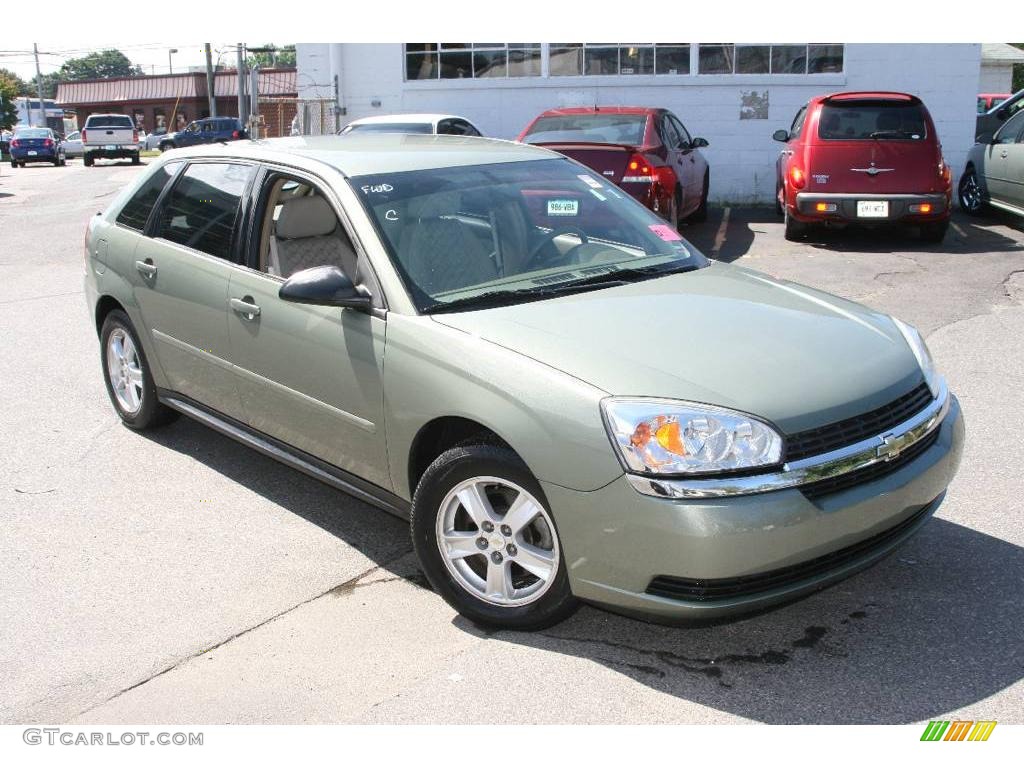 2005 Malibu Maxx LS Wagon - Silver Green Metallic / Neutral Beige photo #4