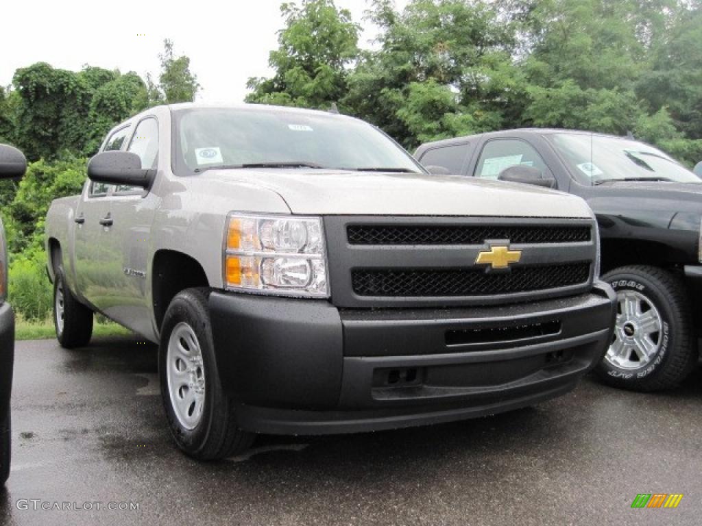 2009 Silverado 1500 Crew Cab - Silver Birch Metallic / Dark Titanium photo #3