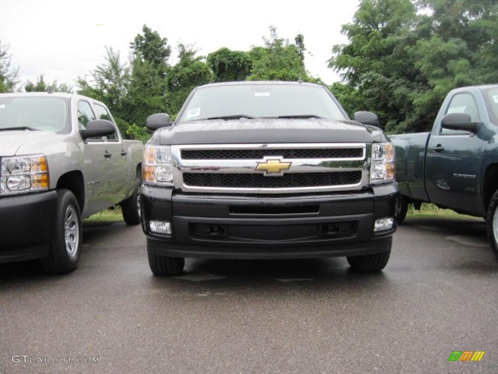 2009 Silverado 1500 LTZ Crew Cab 4x4 - Black Granite Metallic / Ebony photo #2