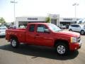 2009 Victory Red Chevrolet Silverado 1500 LT Extended Cab  photo #1