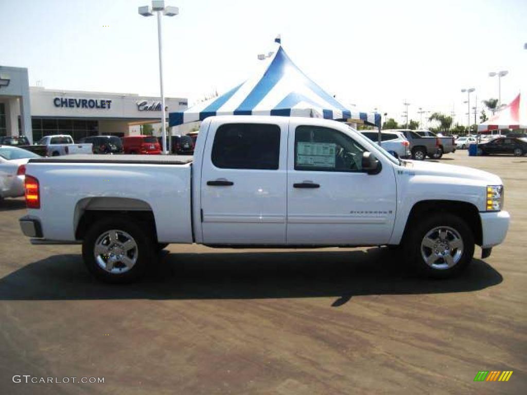 2009 Silverado 1500 Hybrid Crew Cab - Summit White / Ebony photo #8