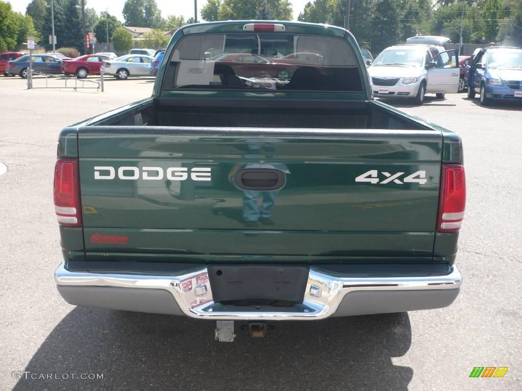2001 Dakota SLT Quad Cab 4x4 - Forest Green Pearl / Dark Slate Gray photo #4