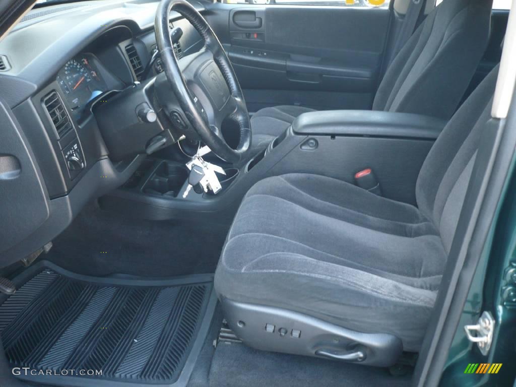 2001 Dakota SLT Quad Cab 4x4 - Forest Green Pearl / Dark Slate Gray photo #6