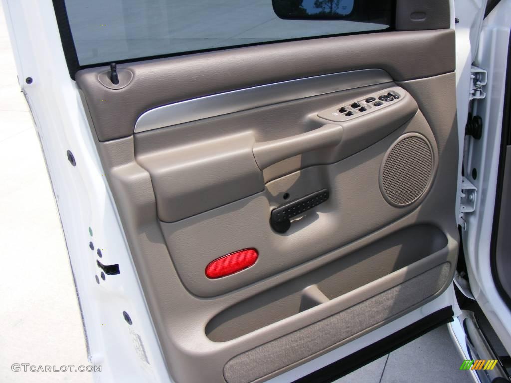 2004 Ram 2500 Laramie Quad Cab - Bright White / Taupe photo #34