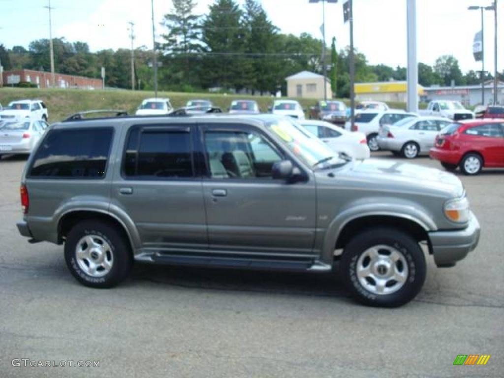 2001 Explorer Limited 4x4 - Spruce Green Metallic / Medium Prairie Tan photo #5