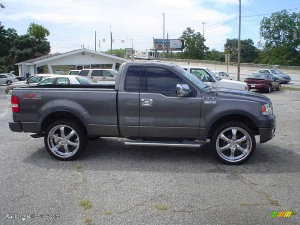 2004 F150 FX4 Regular Cab 4x4 - Dark Shadow Grey Metallic / Black/Medium Flint photo #4