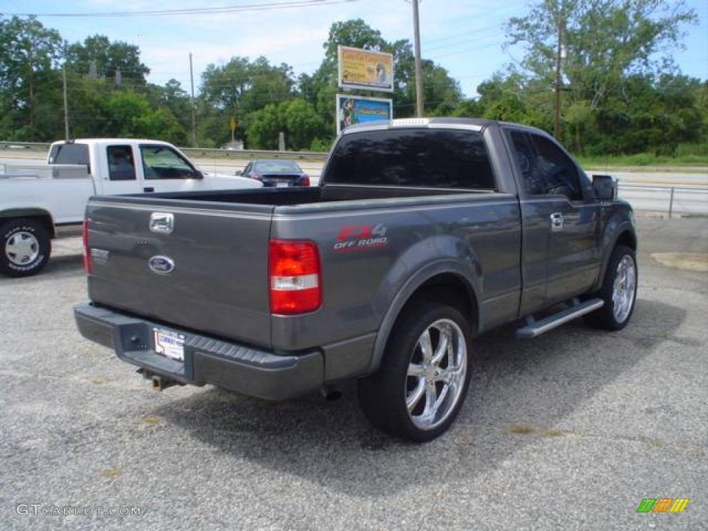 2004 F150 FX4 Regular Cab 4x4 - Dark Shadow Grey Metallic / Black/Medium Flint photo #5