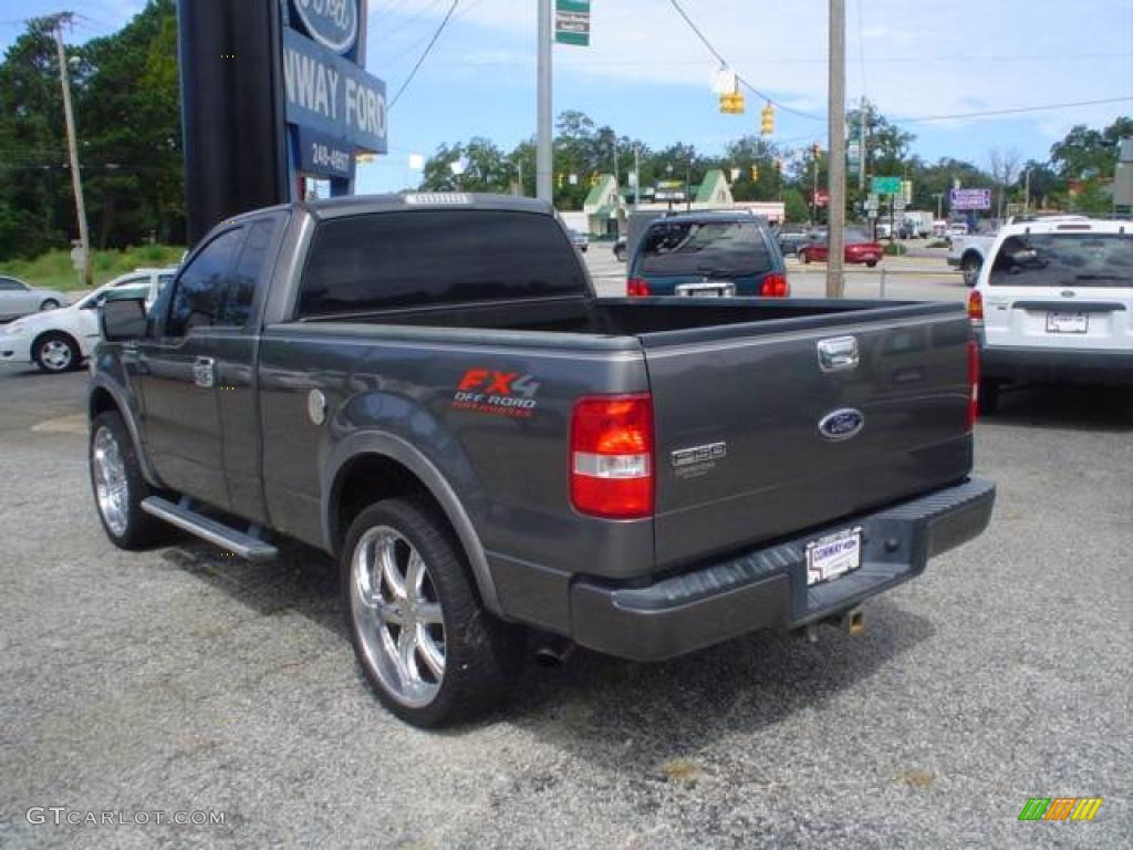 2004 F150 FX4 Regular Cab 4x4 - Dark Shadow Grey Metallic / Black/Medium Flint photo #7