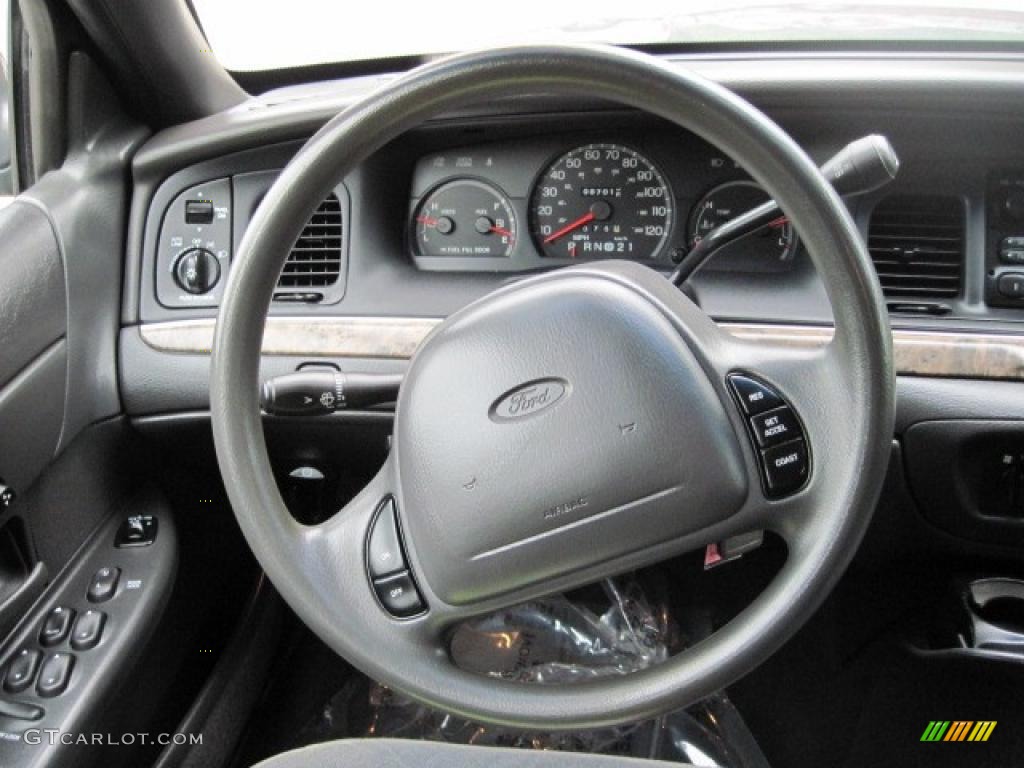 2000 Crown Victoria LX Sedan - Medium Grey Metallic / Dark Charcoal photo #26
