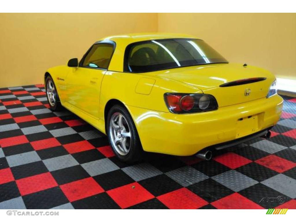 2002 S2000 Roadster - Spa Yellow / Black photo #4