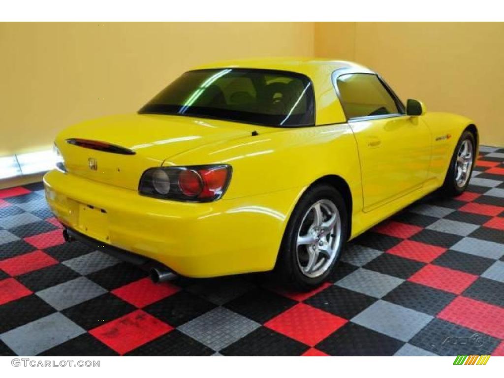 2002 S2000 Roadster - Spa Yellow / Black photo #6