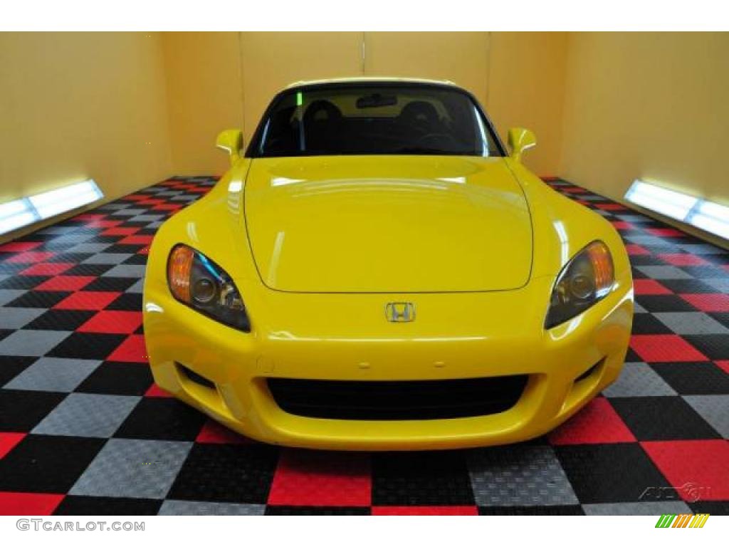 2002 S2000 Roadster - Spa Yellow / Black photo #7