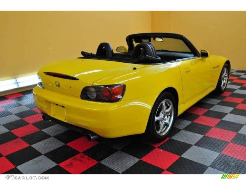 2002 S2000 Roadster - Spa Yellow / Black photo #10