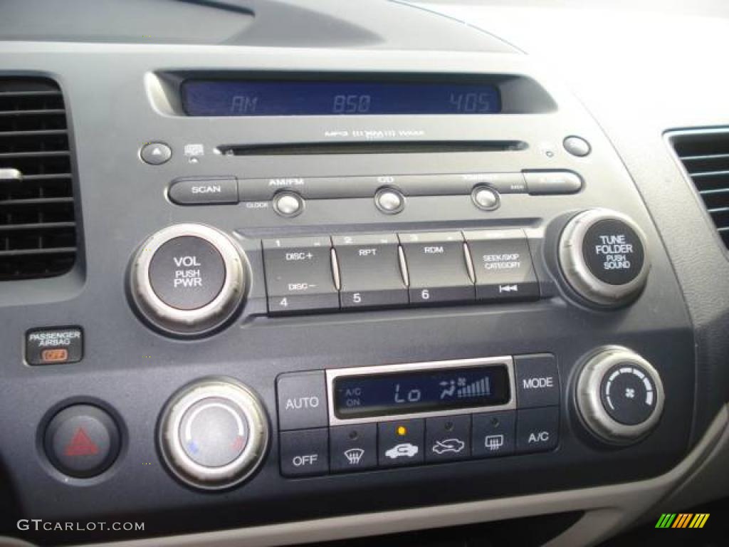 2007 Civic Hybrid Sedan - Alabaster Silver Metallic / Blue photo #12