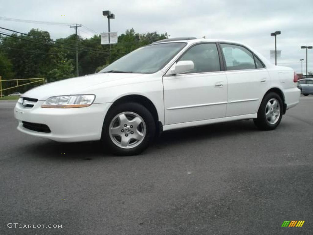 1999 Accord EX V6 Sedan - Taffeta White / Ivory photo #2