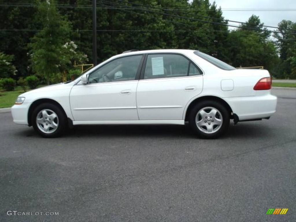 1999 Accord EX V6 Sedan - Taffeta White / Ivory photo #3