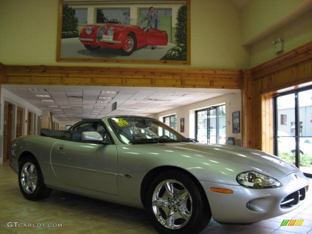 1999 XK XK8 Convertible - Meteorite SIlver Metallic / Charcoal photo #1