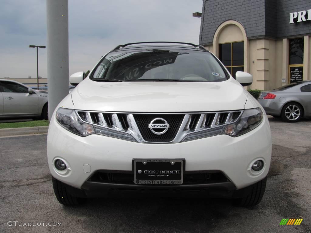 2009 Murano SL - Glacier Pearl / Beige photo #2