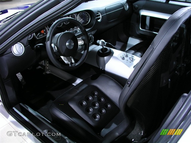 Ebony Black Interior 2005 Ford GT Standard GT Model Photo #174494