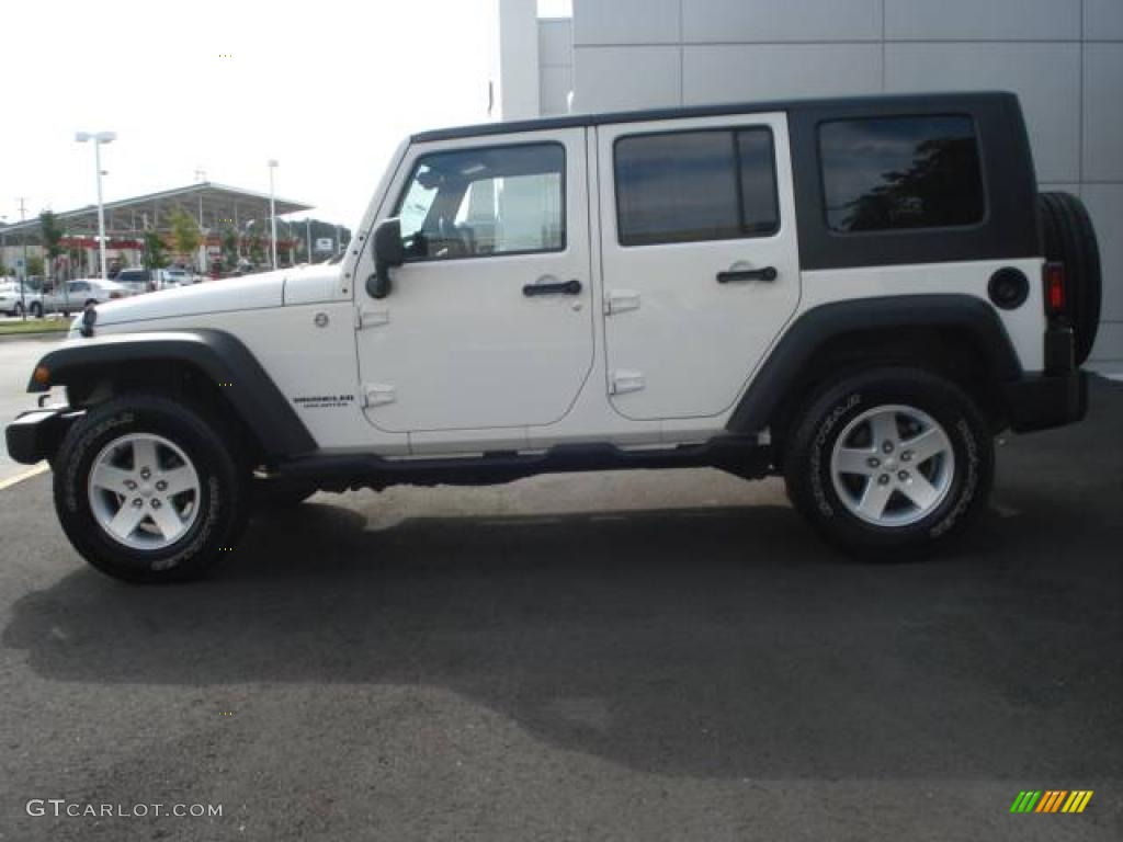 2007 Wrangler Unlimited X 4x4 - Stone White / Dark Slate Gray/Medium Slate Gray photo #2