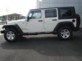 2007 Stone White Jeep Wrangler Unlimited X 4x4  photo #2