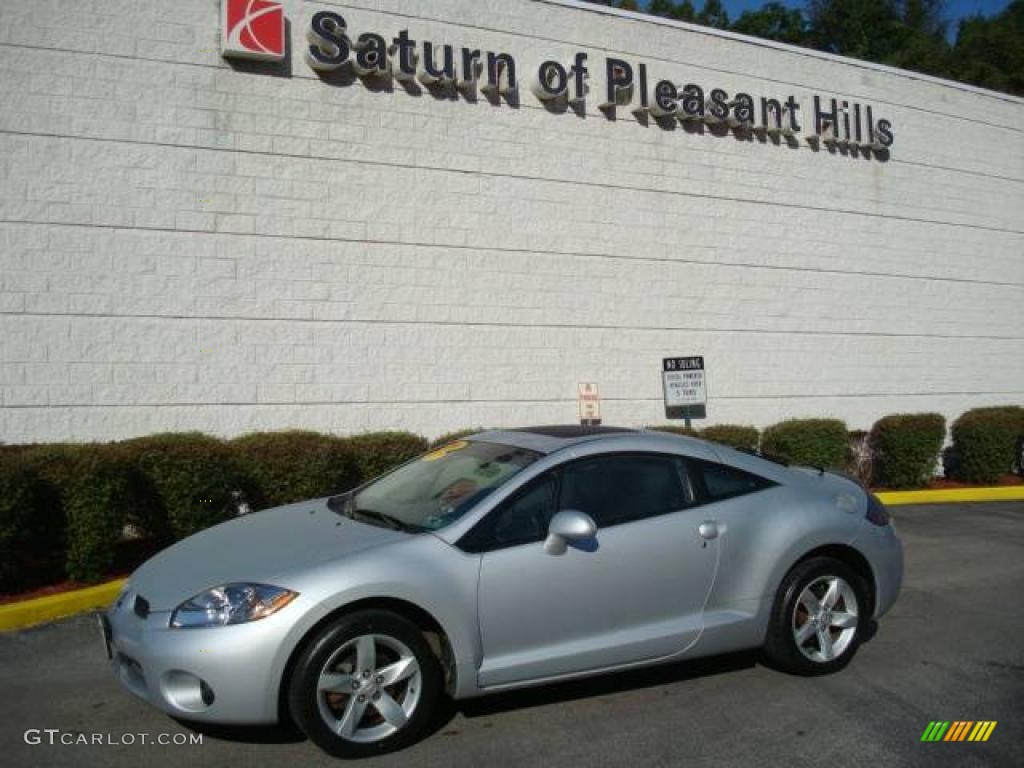 2006 Eclipse GS Coupe - Liquid Silver Metallic / Dark Charcoal photo #1